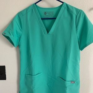 Figs Xs Surgical Green Casma top